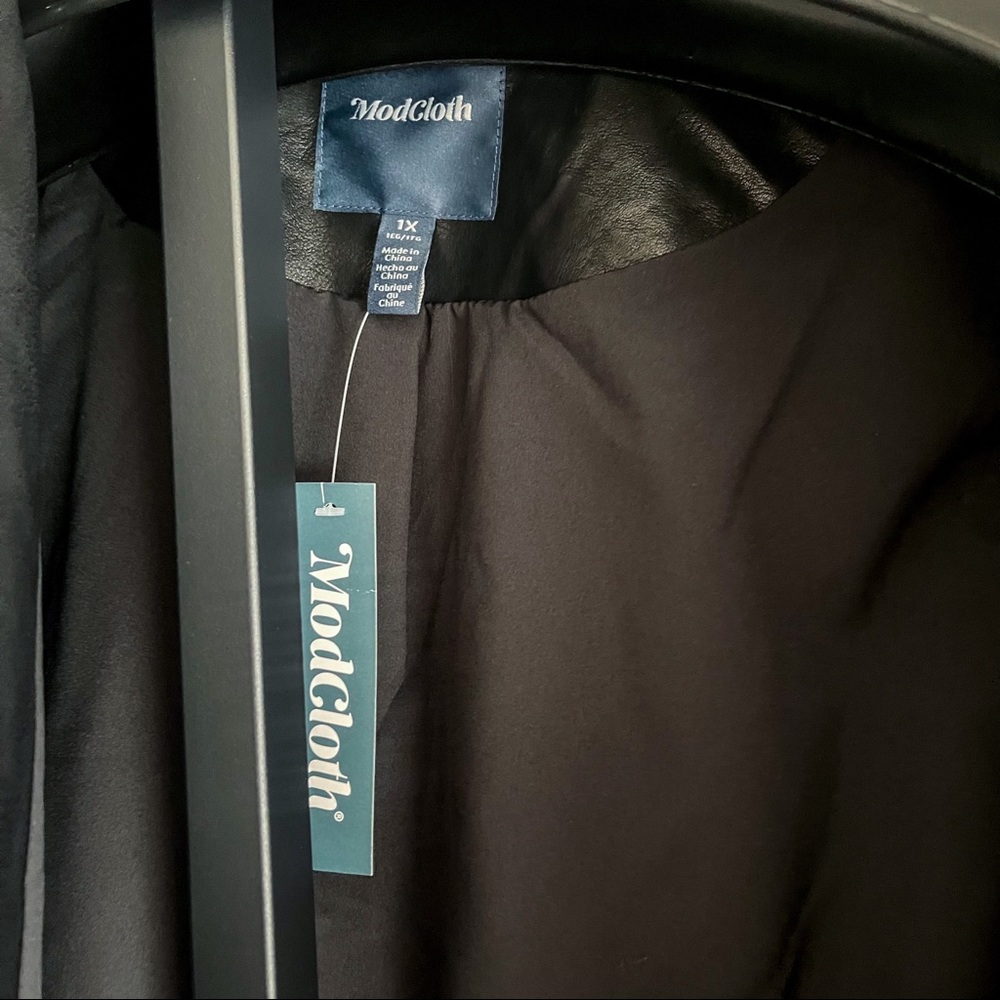 ModCloth Vegan Leather Moro Jacket Size 1X NWT - Picture 7 of 8